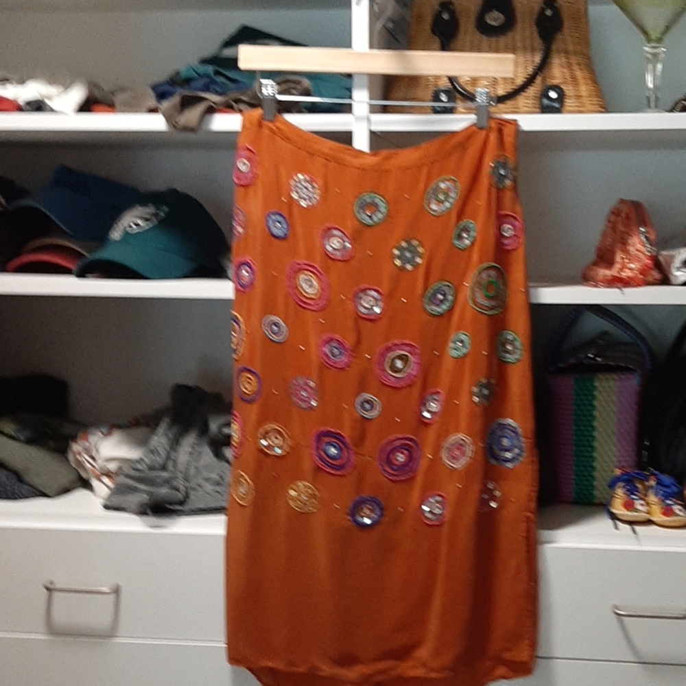 Boho breaded skirt